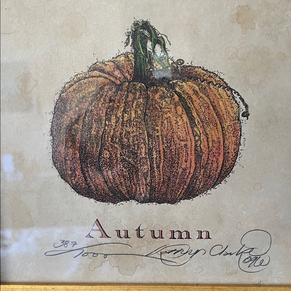 KATHRYN CLARKE Limited Edition Pumpkin print